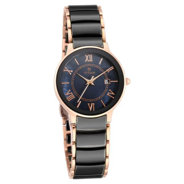 Titan black belt watches for womens sale