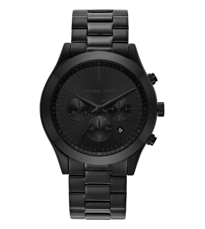 Michael kors black and white watch best sale