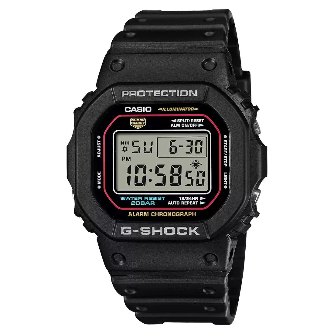 G-SHOCK DW-5600 ステンレス腕時計 Casio G-Shock Digital Men's Watch, DW-5600RL-1DR-G1683