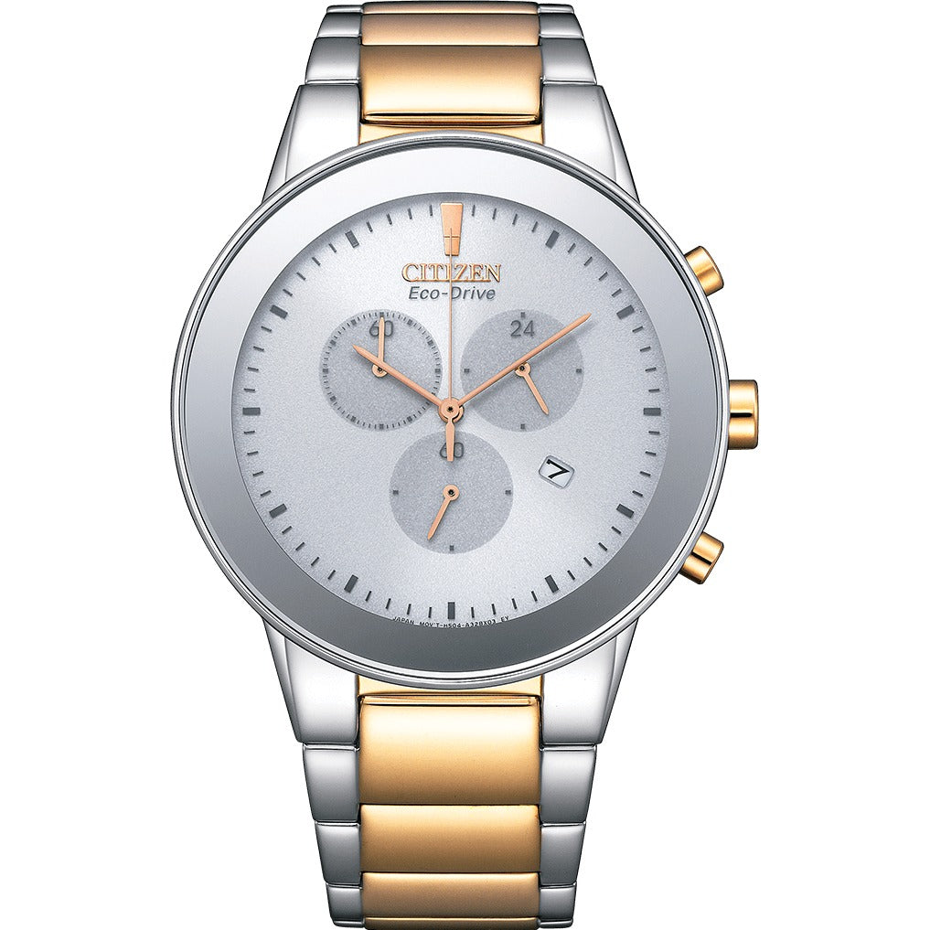 Citizen Axiom-Eco drive Chronograph, 43mm Men's Watch, AT2244-84A