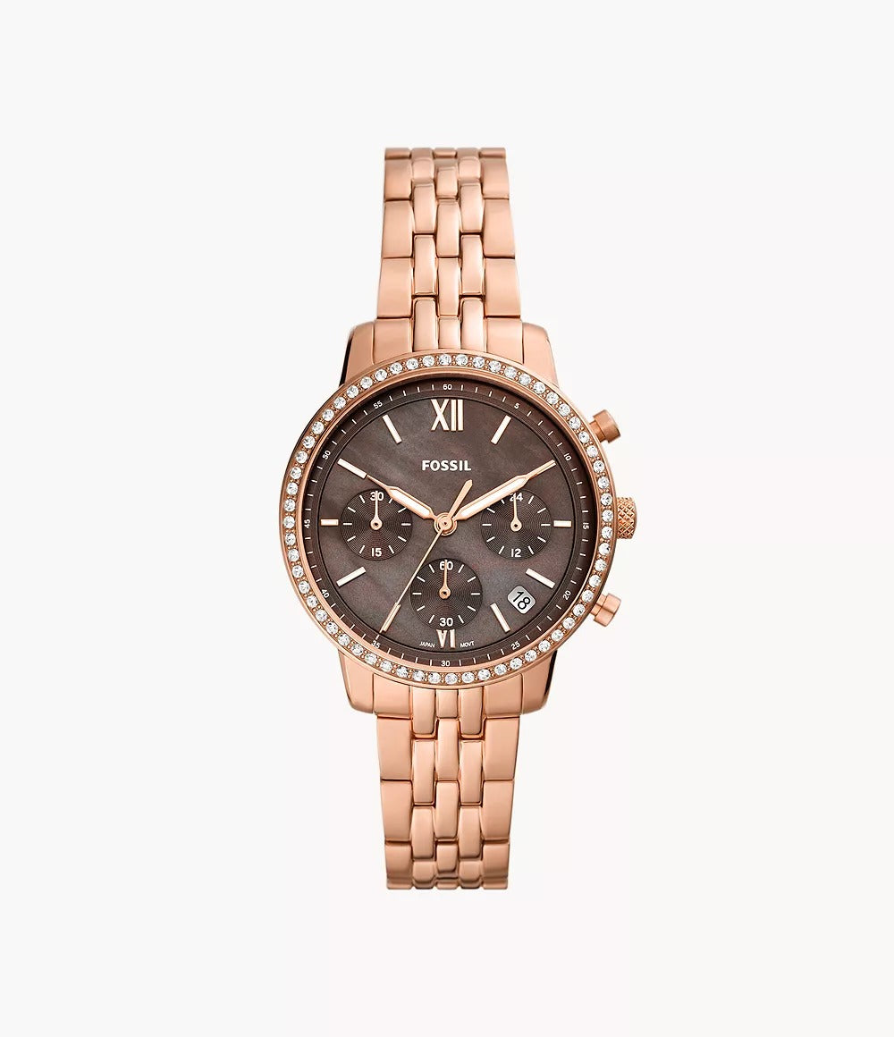 Fossil Watches Fossil Uhr Rosegold Fossil Neutra Chronograph Rose