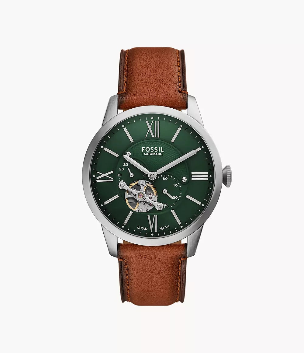 Fossil Townsman Multifunction Brown Leather Men's Watch, ME3265