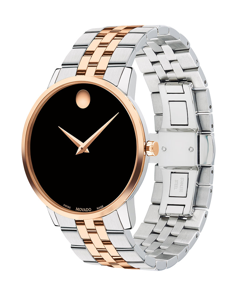 Gold Movado Museum Two Tone Watch Movado Museum Classic Black Dial