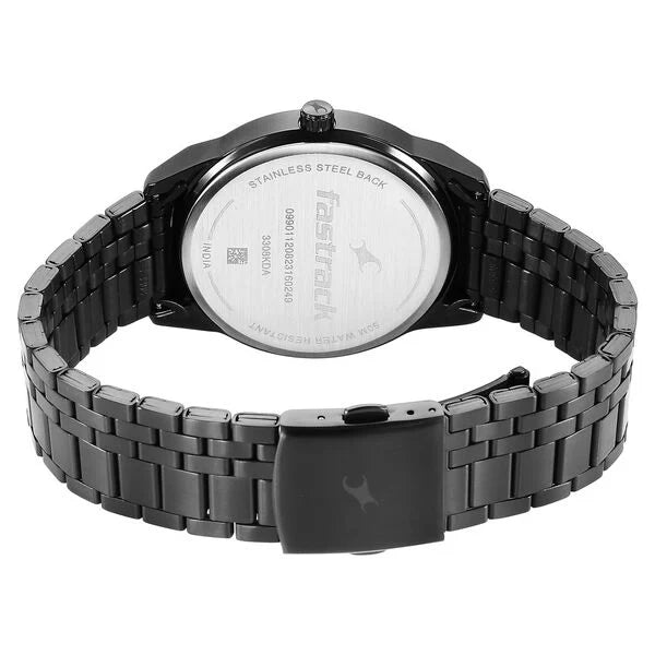 Fastrack stainless steel back water resistant quartz discount