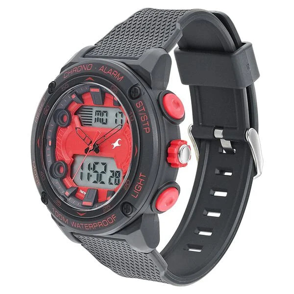 Fastrack red black watch best sale