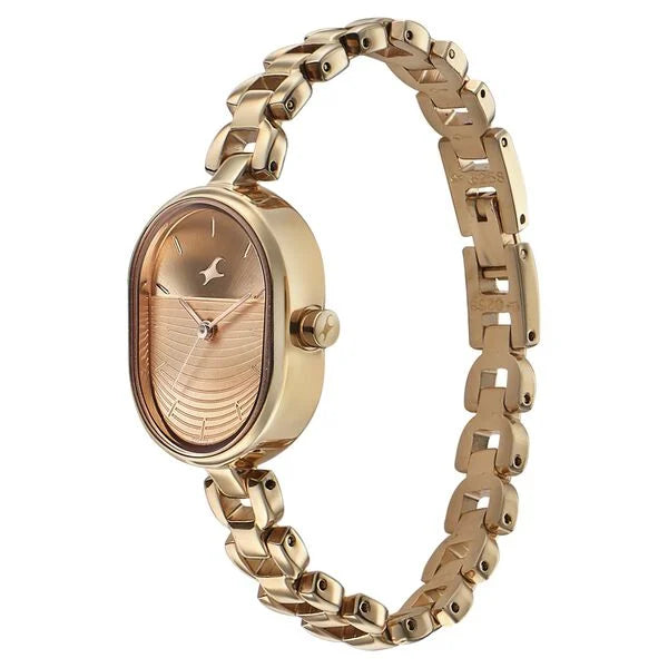 Rose Gold Plated Fastrack Watch Golden Colour Fastrack Men
