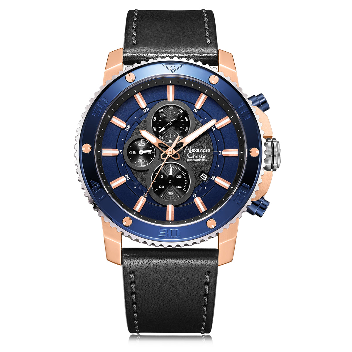 Alexandre Christie Men Watches -6509MCLURBU | Ramesh Watch Co. Hyderabad