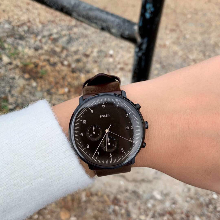 Fossil Chase Timer Chronograph Watch for Men FS5485