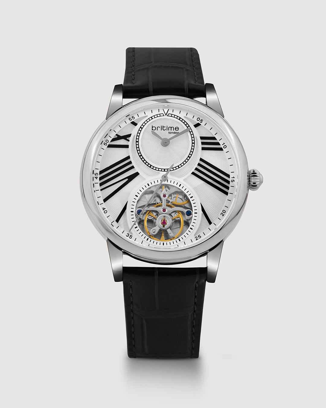 Britime Britime London Eclipse Automatic Men's Watch, Silver 675-L10306 ...