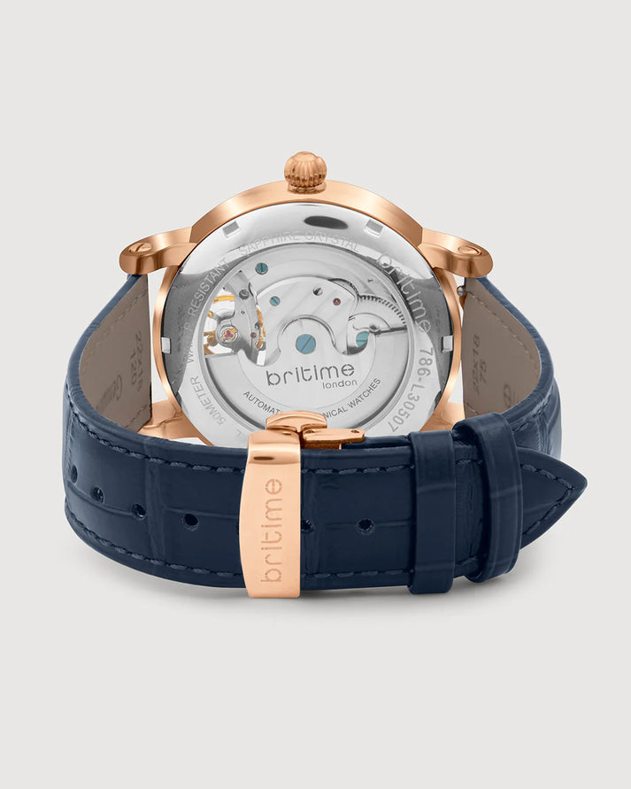 Britime Britime London Stellor Automatic Men's Watch, Blue 786-L30507