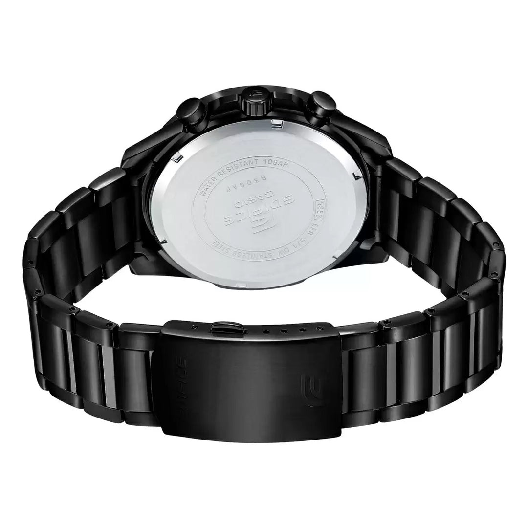 Casio Edifice Black Chronograph Mineral Glass, EFR-571DC-2AVUDF-ED515