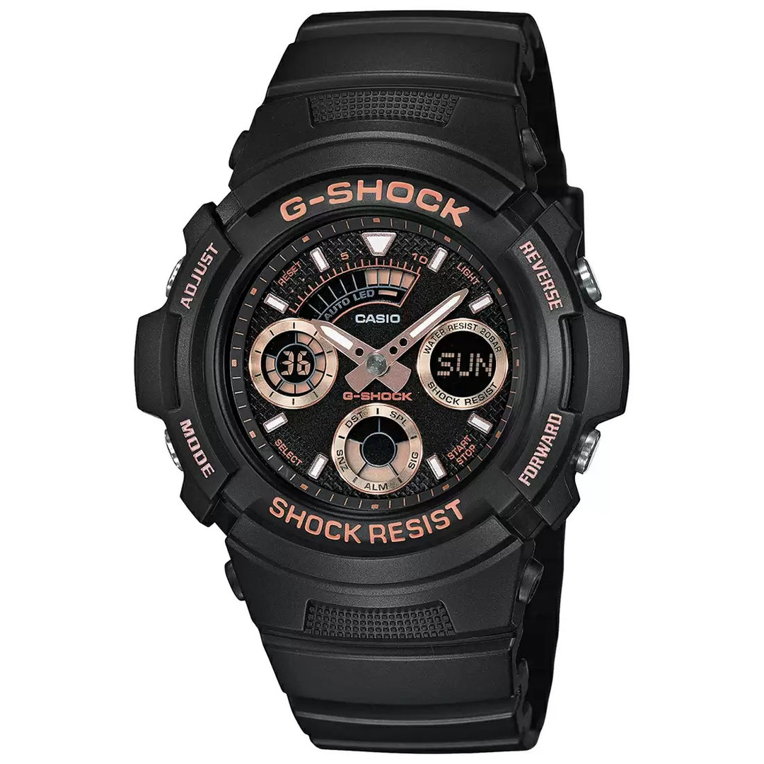 Casio G-Shock Black Analog-Digital Countdown Timer, AW-591GBX-1A4DR-G8