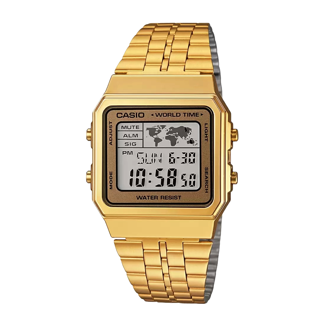 Casio Vintage Gold Digital Countdown Timer, A500WGA-9DF-D134