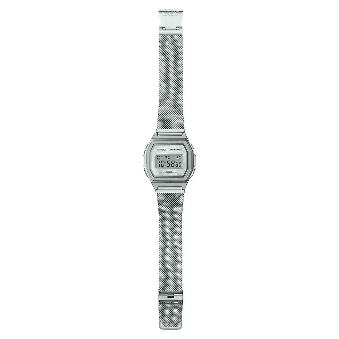 Casio Vintage Silver Digital Alarm, A1000M-1BEF-D194