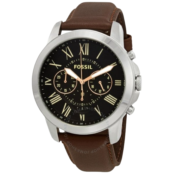 Grant Chronograph Brown Leather Watch FS4813