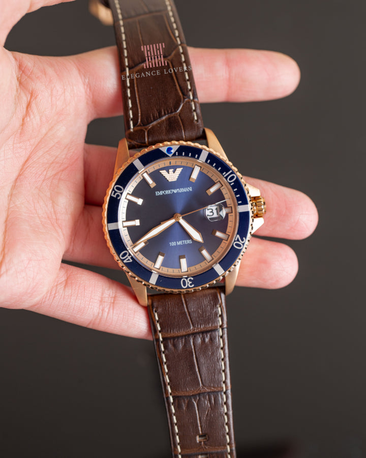 Watch Ar2506 Armani Emporio Armani Renato Analog Blue Dial