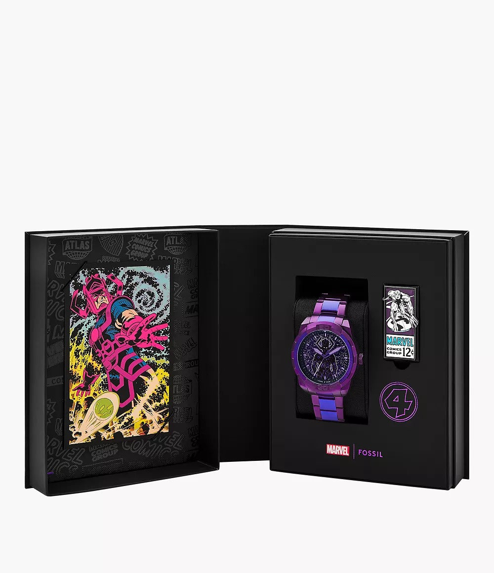 Marvel x Fossil Limited-Edition Galactus Quartz Three-Hand Men's