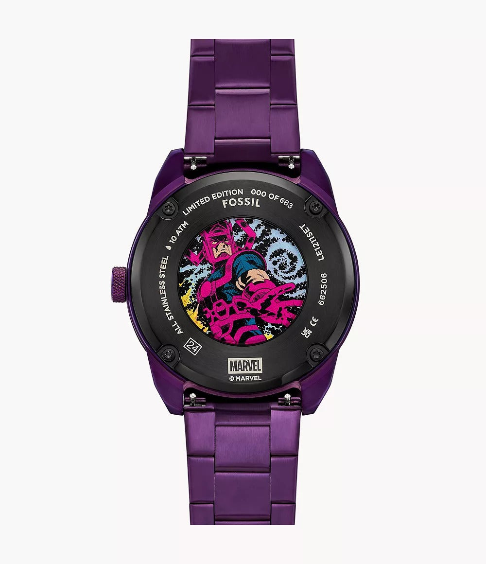 Marvel x Fossil Limited-Edition Galactus Quartz Three-Hand Men's