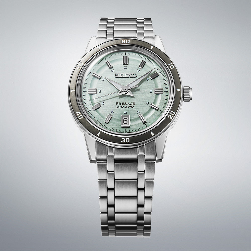 Seiko Presage Style 60's in Ice Green Men's Watch, SRPL71J1