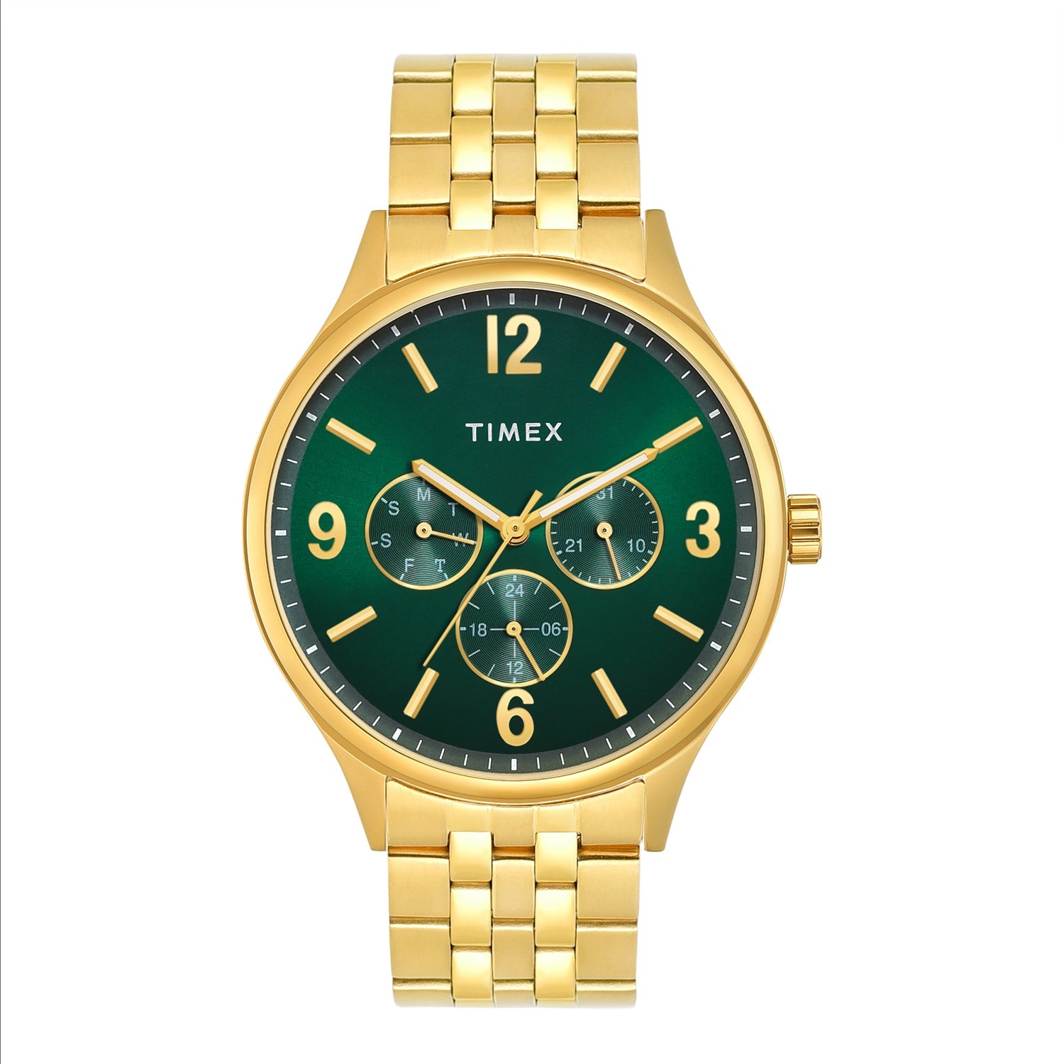 Timex Arabic and markers Green Dial Astrological Men's Watch, TWEG18440