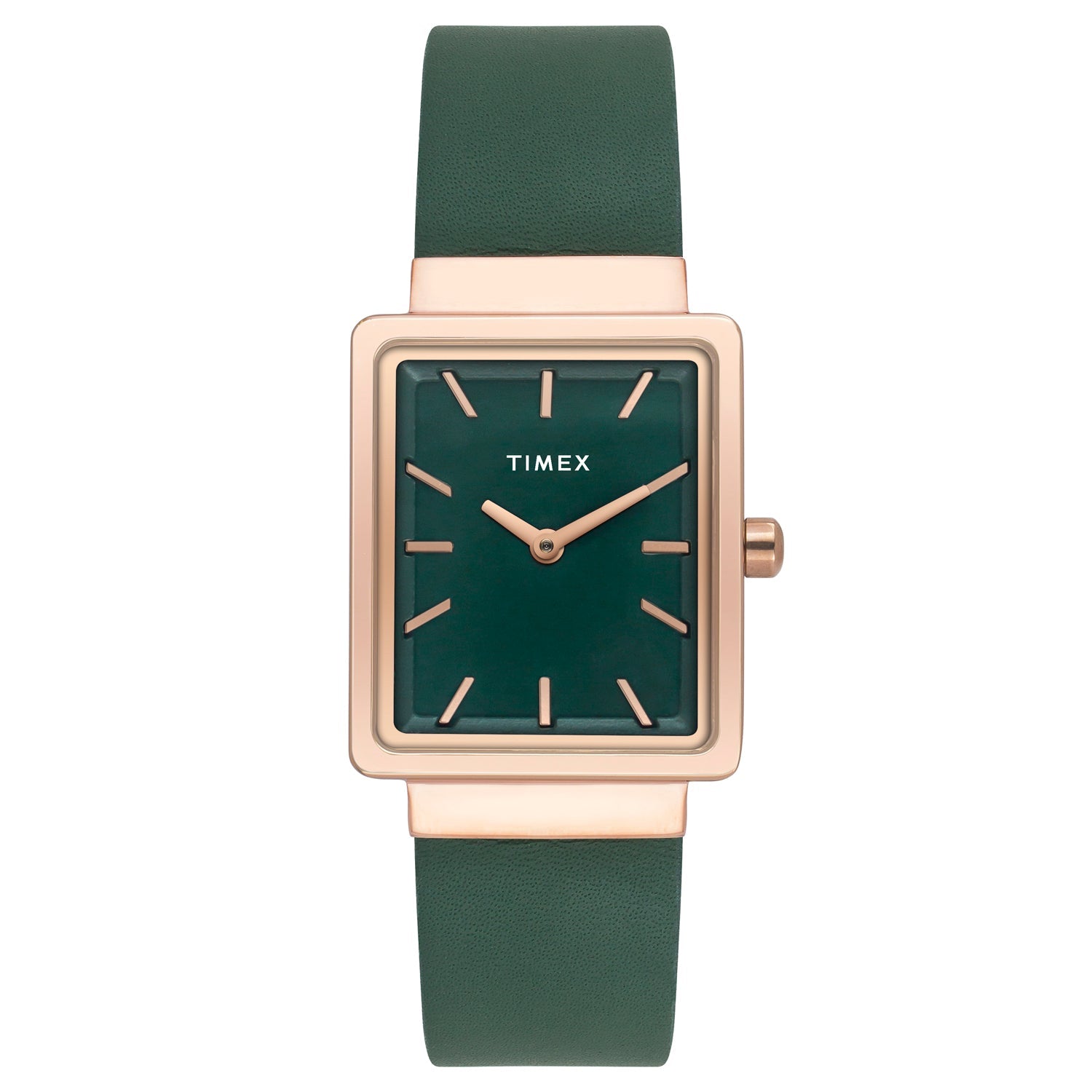Timex Green Rectangle Dial Analog Women's Watch, TWEL20702