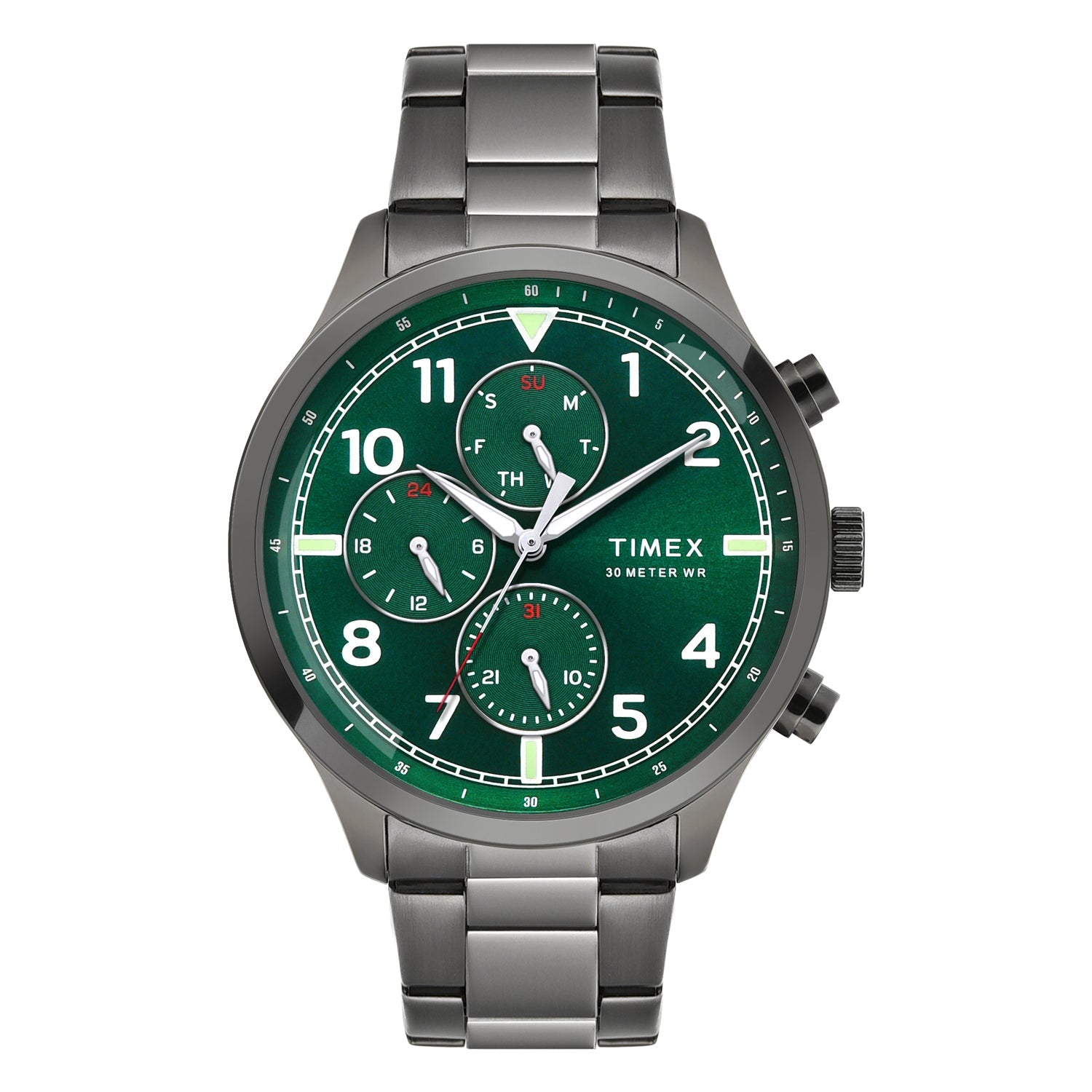 Timex Green Round Dial Analog Men's Watch, TWEG23903