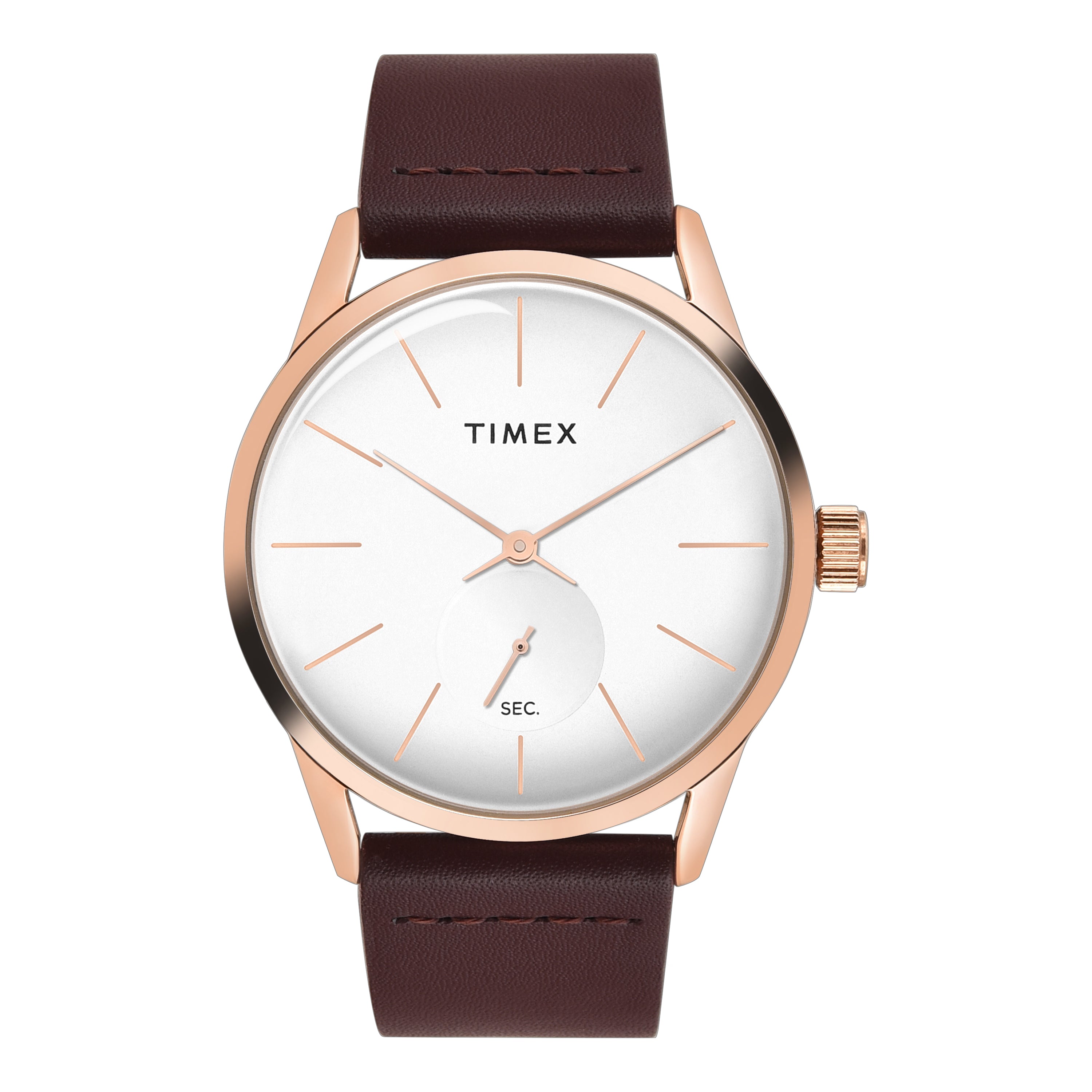Timex Silver Round Dial Analog Men's Watch, TWEG25505