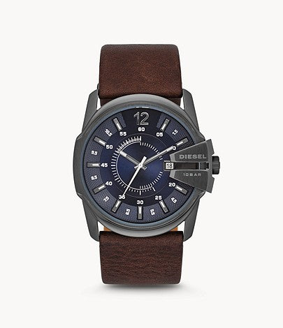 DIESEL Original Cinturino In Pelle DZ4418 Orologio Marrone 24 Mm Strap Brown